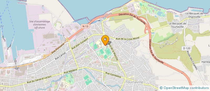 localisation de l'entreprise MONROCQ à CHERBOURG-EN-COTENTIN