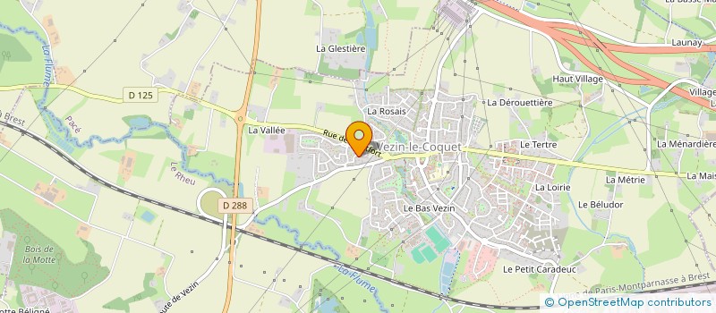 localisation de l'entreprise MONRON à VEZIN-LE-COQUET