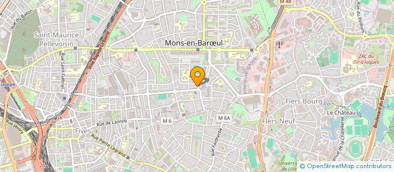 localisation de l'entreprise MONS ATHLETISME à MONS-EN-BARŒUL