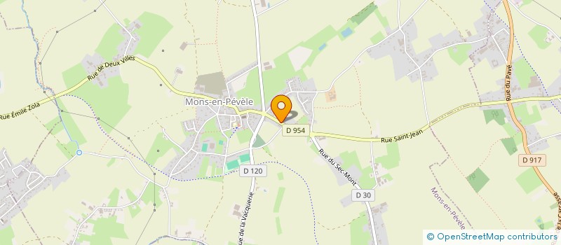 localisation de l'entreprise MONS EN PEVELE DISTRIBUTION à MONS-EN-PEVELE