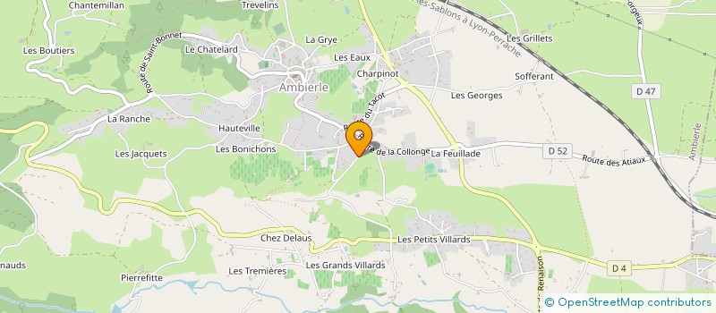 localisation de l'entreprise MONS - FORMATION  AMBIERLE