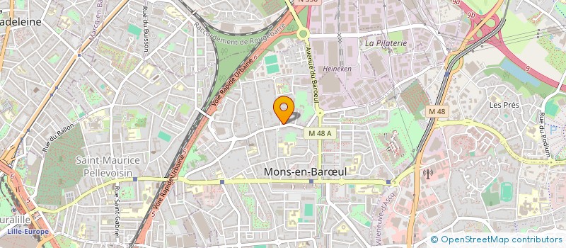 localisation de l'entreprise MONSAUTO à MONS-EN-BARŒUL