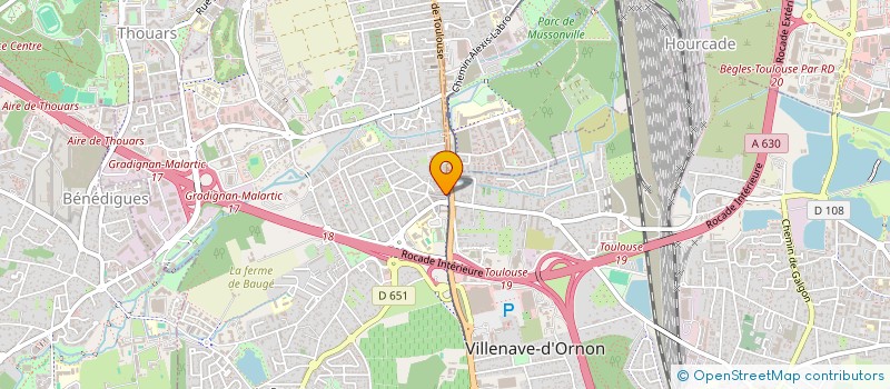 localisation de l'entreprise MONSCITY  VILLENAVE-D'ORNON