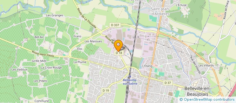 localisation de l'entreprise MONSIEUR 10 FRANCS AVIGNON à BELLEVILLE-EN-BEAUJOLAIS