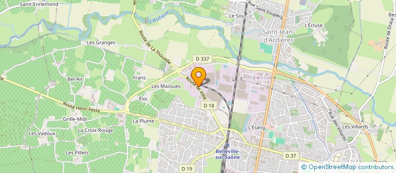 localisation de l'entreprise MONSIEUR 10 FRANCS DISTRIBUTION à BELLEVILLE-EN-BEAUJOLAIS