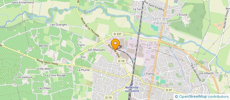 localisation de l'entreprise MONSIEUR 10 FRANCS MONTPELLIER II  BELLEVILLE-EN-BEAUJOLAIS