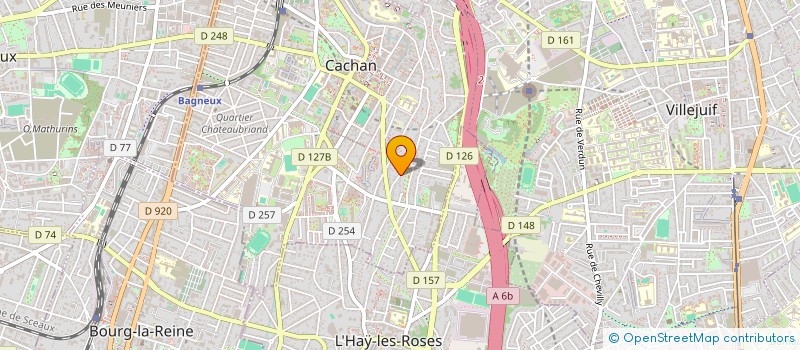 localisation de l'entreprise MONSIEUR à CACHAN