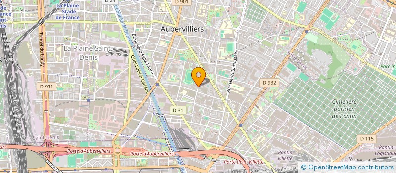 localisation de l'entreprise MONSIEUR A T M ZAHIRUL HOQUE BHUIYAN  AUBERVILLIERS