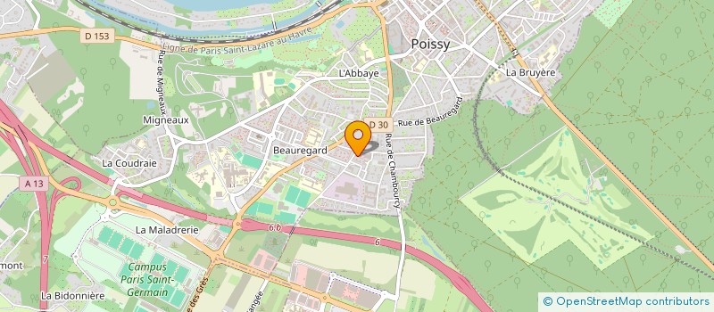 localisation de l'entreprise MONSIEUR AABIR MOUTAL  POISSY