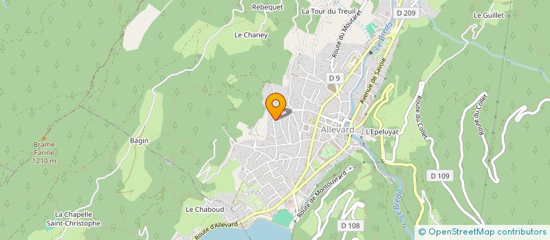 localisation de l'entreprise MONSIEUR AADEL BEN MOHAMED  ALLEVARD