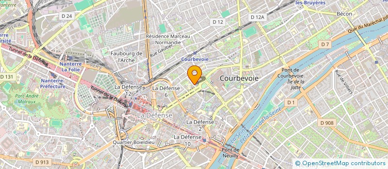localisation de l'entreprise MONSIEUR AADEL HAMDADOU  COURBEVOIE