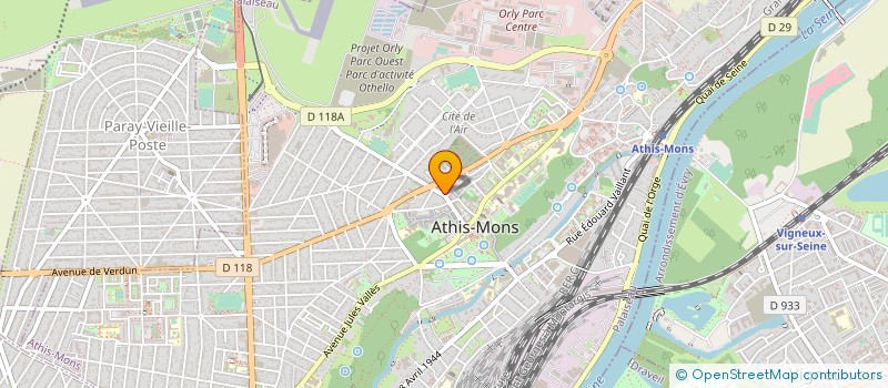 localisation de l'entreprise MONSIEUR AALY TIHANE à ATHIS-MONS