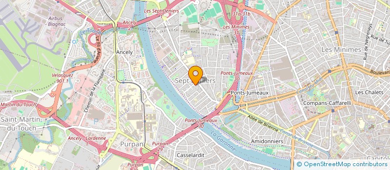 localisation de l'entreprise MONSIEUR AARON AKUE  TOULOUSE