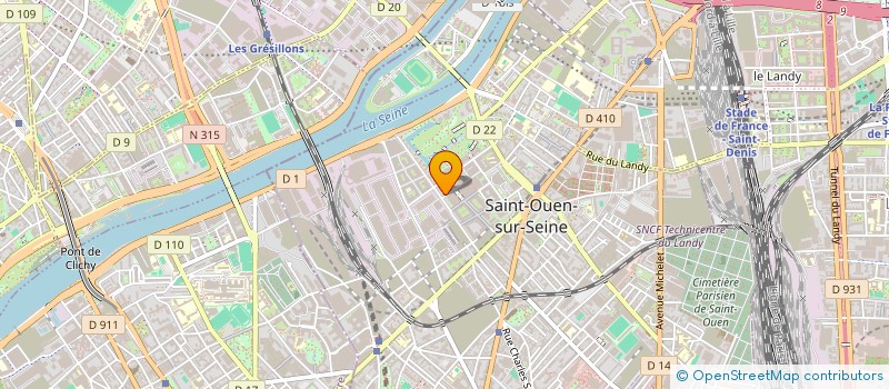 localisation de l'entreprise MONSIEUR AARON DURANCY  SAINT-OUEN-SUR-SEINE