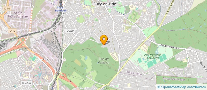 localisation de l'entreprise MONSIEUR AARON DURU  SUCY-EN-BRIE