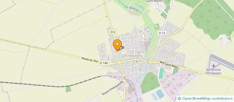 localisation de l'entreprise MONSIEUR AARON EDELINE  ETREPAGNY