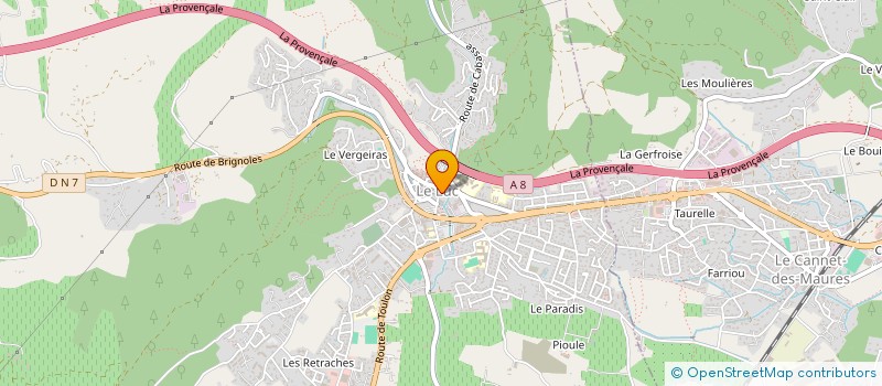 localisation de l'entreprise MONSIEUR AARON FERRARI à LE LUC