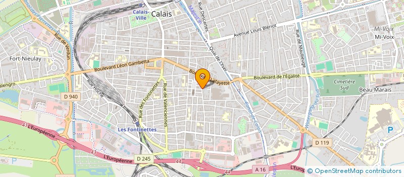 localisation de l'entreprise MONSIEUR AARON JACATON  CALAIS