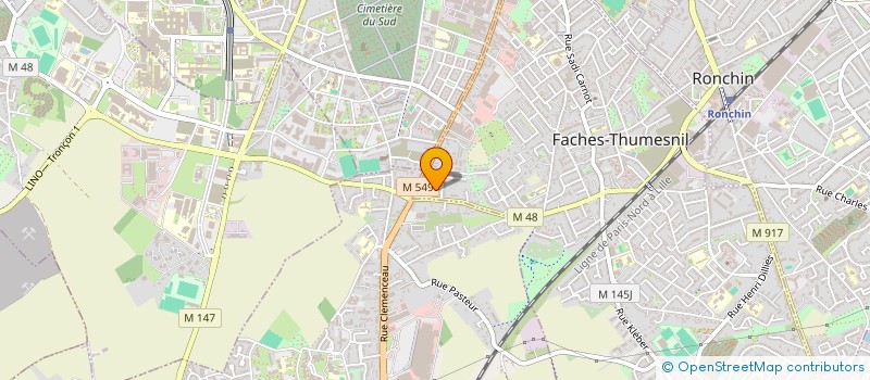 localisation de l'entreprise MONSIEUR AARON MBENOUN  FACHES-THUMESNIL