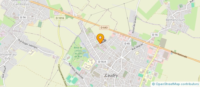 localisation de l'entreprise MONSIEUR AARON PAILLET  CAUDRY