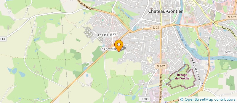 localisation de l'entreprise MONSIEUR AARON SAMINADIN  CHATEAU-GONTIER-SUR-MAYENNE