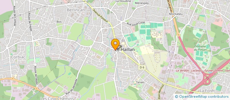 localisation de l'entreprise MONSIEUR AARON TECHER  LE HAILLAN