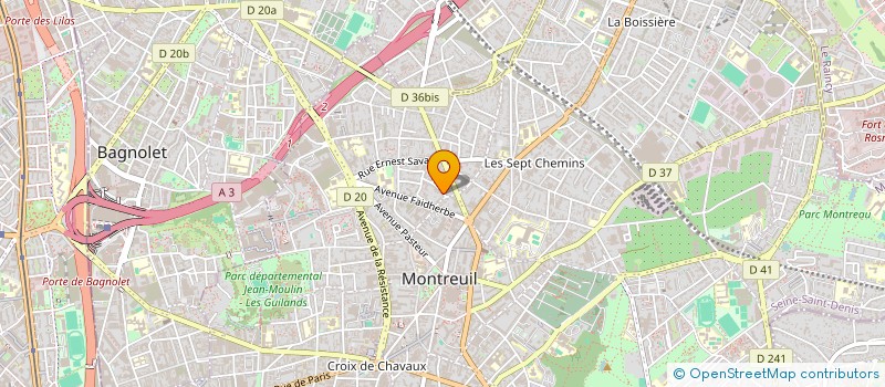 localisation de l'entreprise MONSIEUR AARON YEMA à MONTREUIL