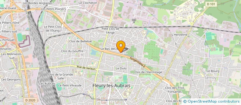 localisation de l'entreprise MONSIEUR ABA TOURE  FLEURY-LES-AUBRAIS