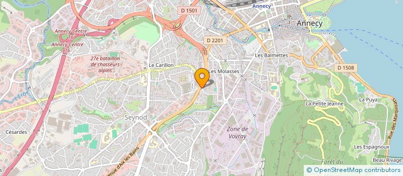 localisation de l'entreprise MONSIEUR ABA-VINCENT GOMIS à ANNECY