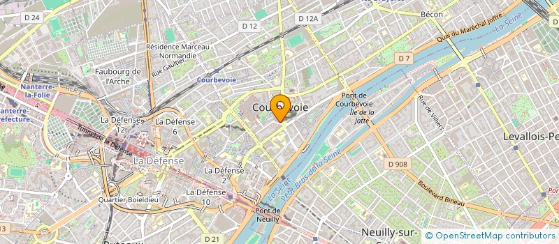 localisation de l'entreprise MONSIEUR ABABACAR NIANG à COURBEVOIE