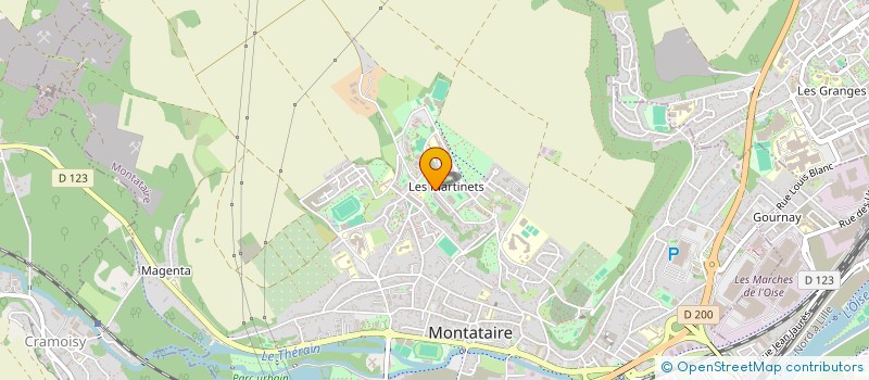 localisation de l'entreprise MONSIEUR ABABAKAR THIAM  MONTATAIRE