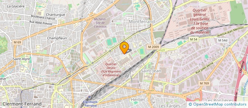 localisation de l'entreprise MONSIEUR ABADA AHMED  CLERMONT-FERRAND