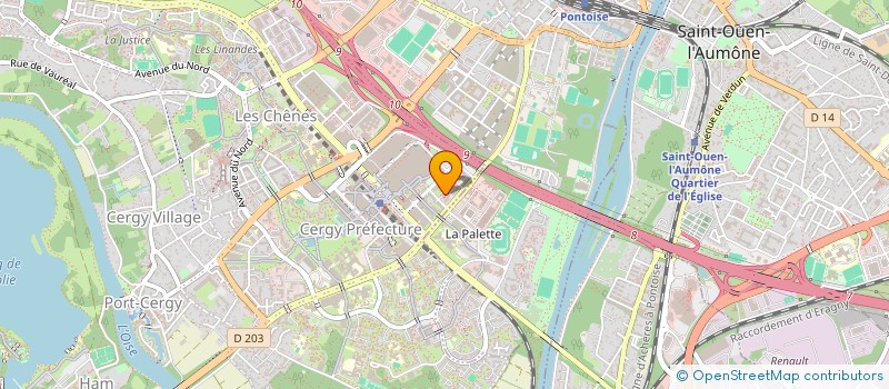 localisation de l'entreprise MONSIEUR ABAKAR ABDOULAYE  CERGY