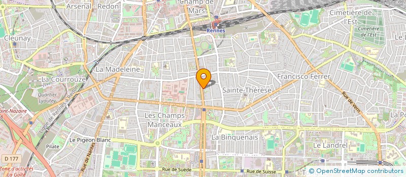 localisation de l'entreprise MONSIEUR ABALIKINI ATTOUMANI  RENNES