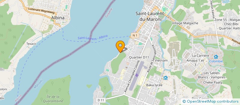 localisation de l'entreprise MONSIEUR ABANGO ADAM à SAINT-LAURENT-DU-MARONI