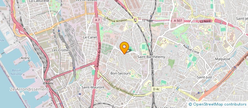 localisation de l'entreprise MONSIEUR ABAS DJAFFAR  MARSEILLE