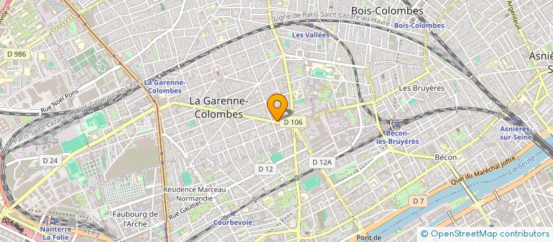 localisation de l'entreprise MONSIEUR ABASS MOUNA  LA GARENNE-COLOMBES