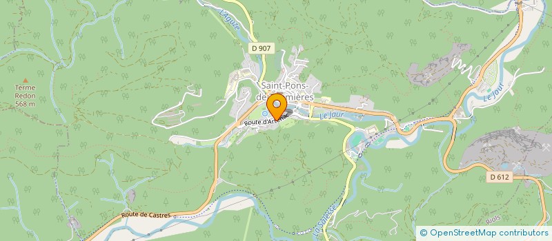 localisation de l'entreprise MONSIEUR ABASSI ALI  SAINT-PONS-DE-THOMIERES