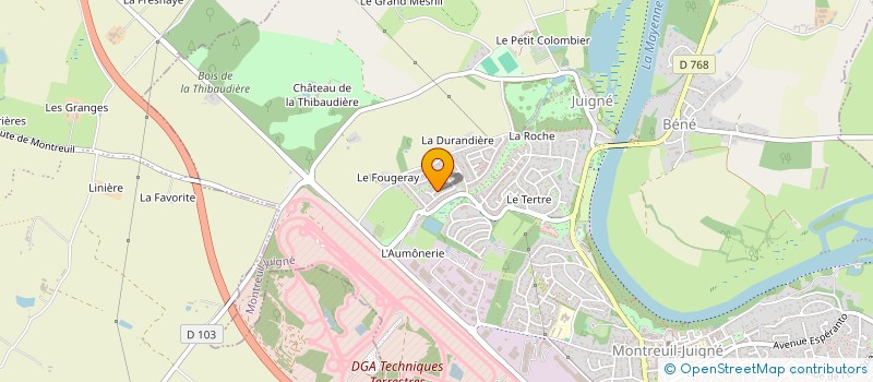 localisation de l'entreprise MONSIEUR ABASSI MAIGARI  MONTREUIL-JUIGNE