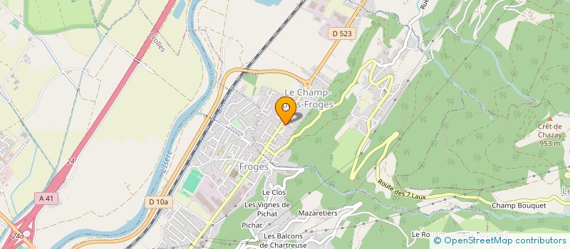 localisation de l'entreprise MONSIEUR ABBAS ATMAOUI  FROGES