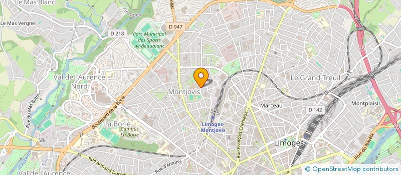 localisation de l'entreprise MONSIEUR ABBAS GHULAM à LIMOGES