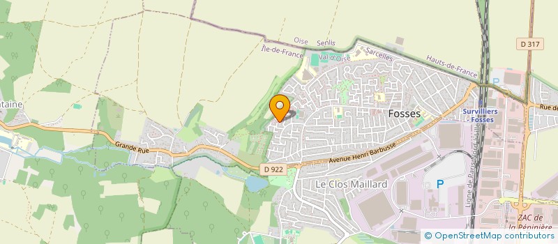 localisation de l'entreprise MONSIEUR ABBASSI GULRAIZ  FOSSES