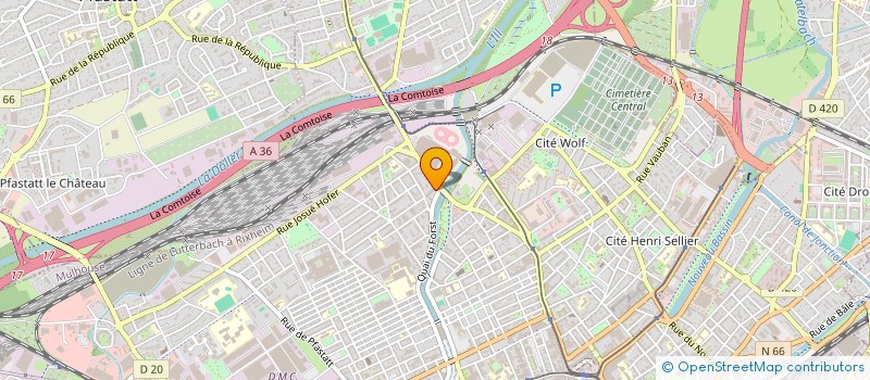 localisation de l'entreprise MONSIEUR ABBES AMMAR  MULHOUSE