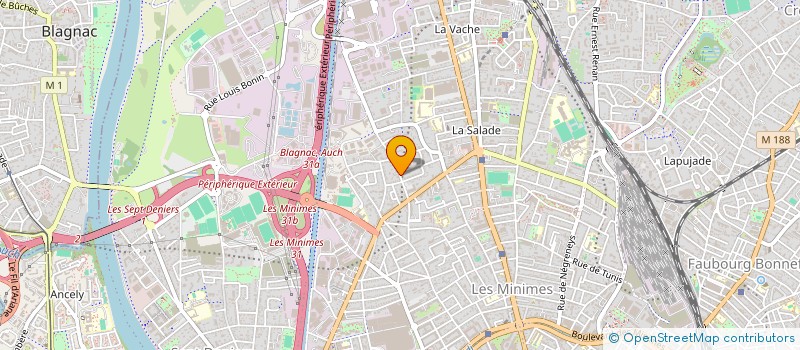 localisation de l'entreprise MONSIEUR ABBES RABEHI  TOULOUSE