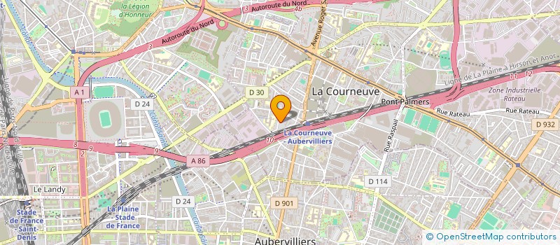 localisation de l'entreprise MONSIEUR ABBEY ROUCHE CES YAO à LA COURNEUVE