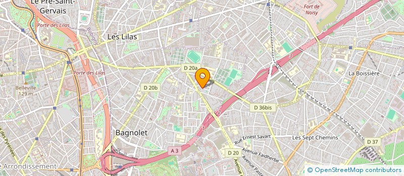 localisation de l'entreprise MONSIEUR ABD EL GHANI KOUAM à BAGNOLET