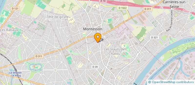 localisation de l'entreprise MONSIEUR ABD EL KADER HOUSSOU DJANGBAN  CHATOU