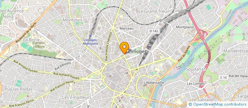 localisation de l'entreprise MONSIEUR ABD EL KADER OUGUEMMAT à LIMOGES