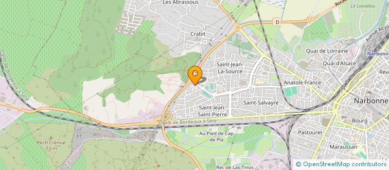 localisation de l'entreprise MONSIEUR ABD EL NOUR BELABDELLI à NARBONNE