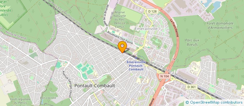 localisation de l'entreprise MONSIEUR ABD ERRAHMANE BOUZOURINE  PONTAULT-COMBAULT